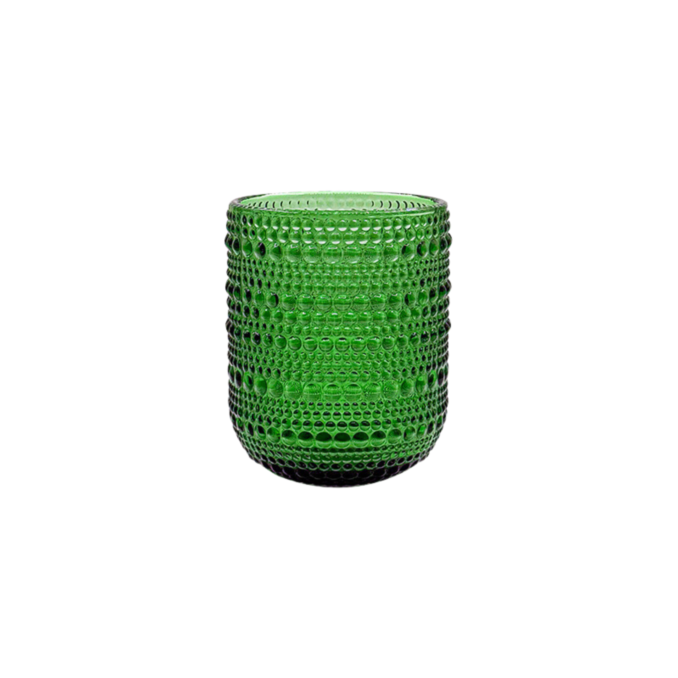Colored Hobnail Drinking Glasses