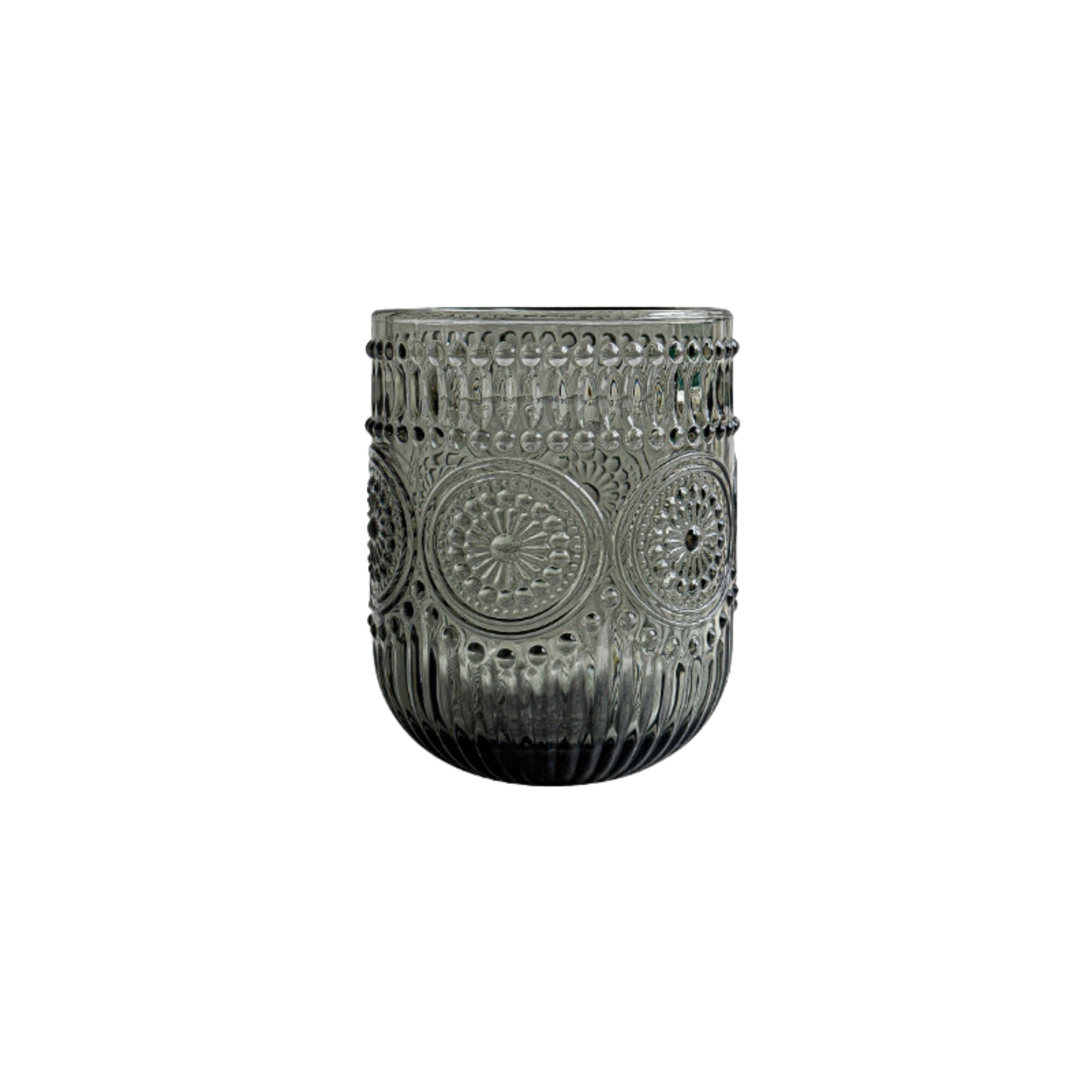Colored Beaded Drinking Glass