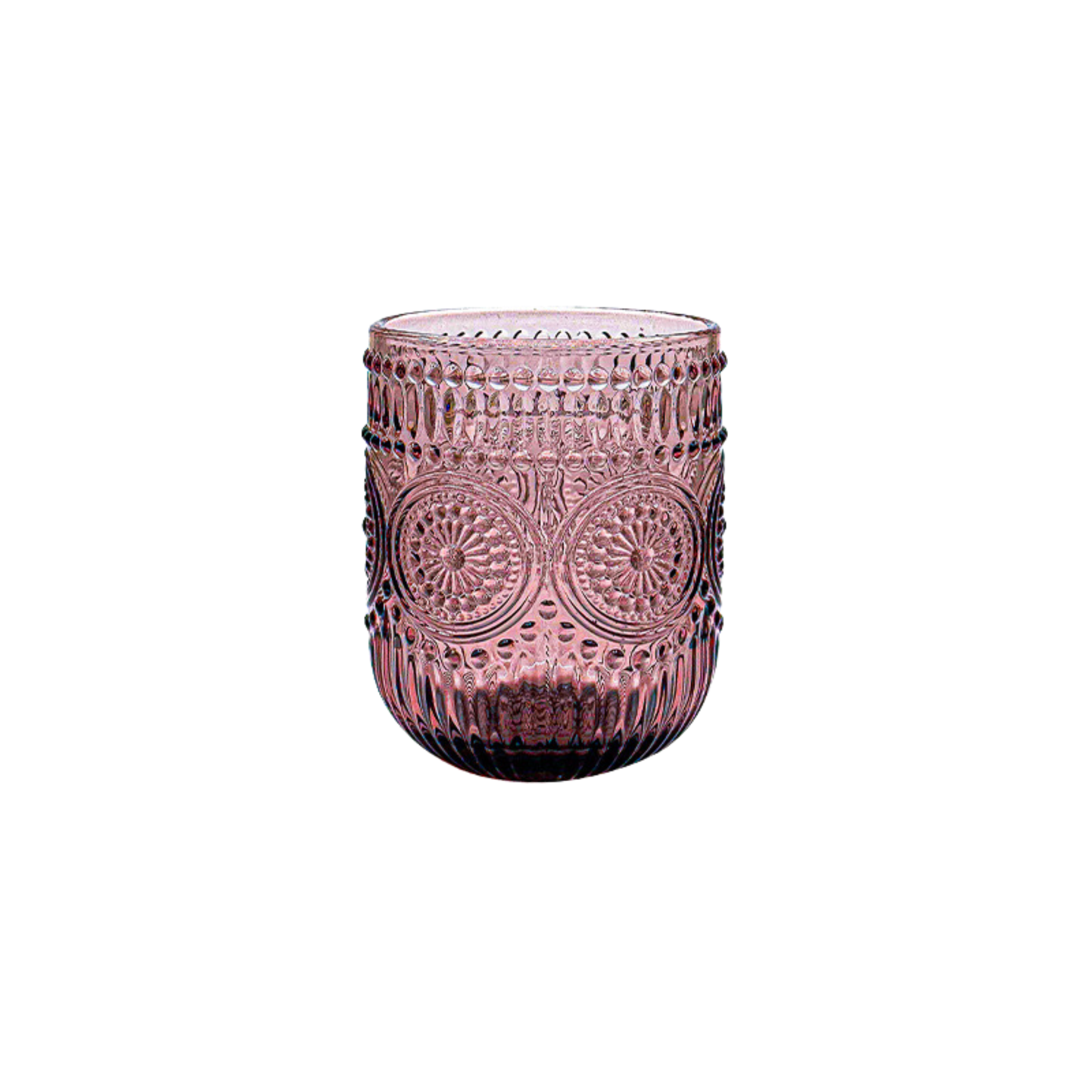 Colored Beaded Drinking Glass
