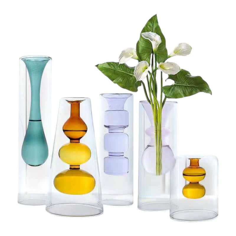Celeste Dual-Layer Glass Vase