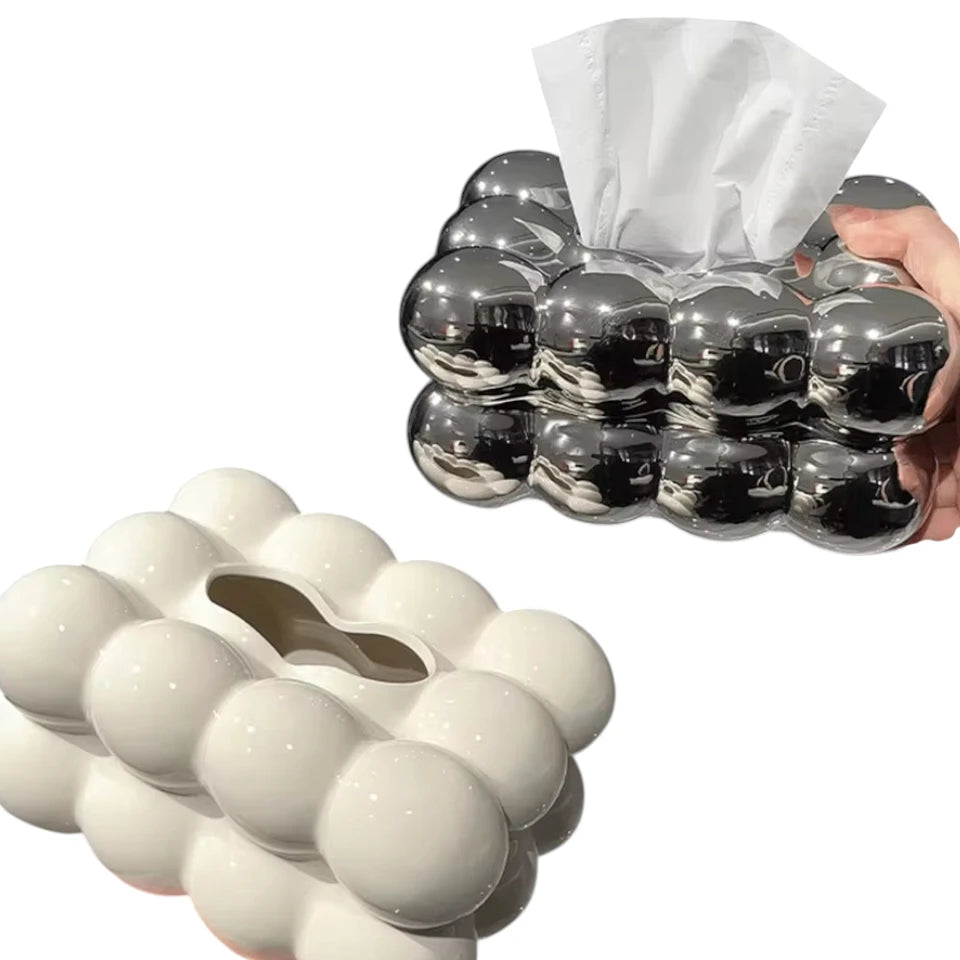 Ceramic Bubble Tissue Box