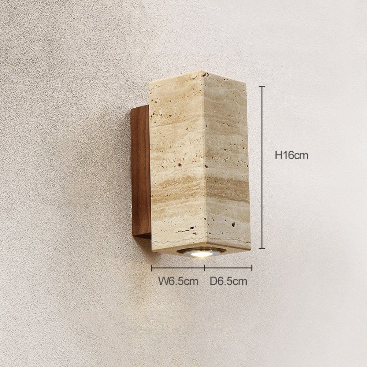 Travertine Wall Sconce