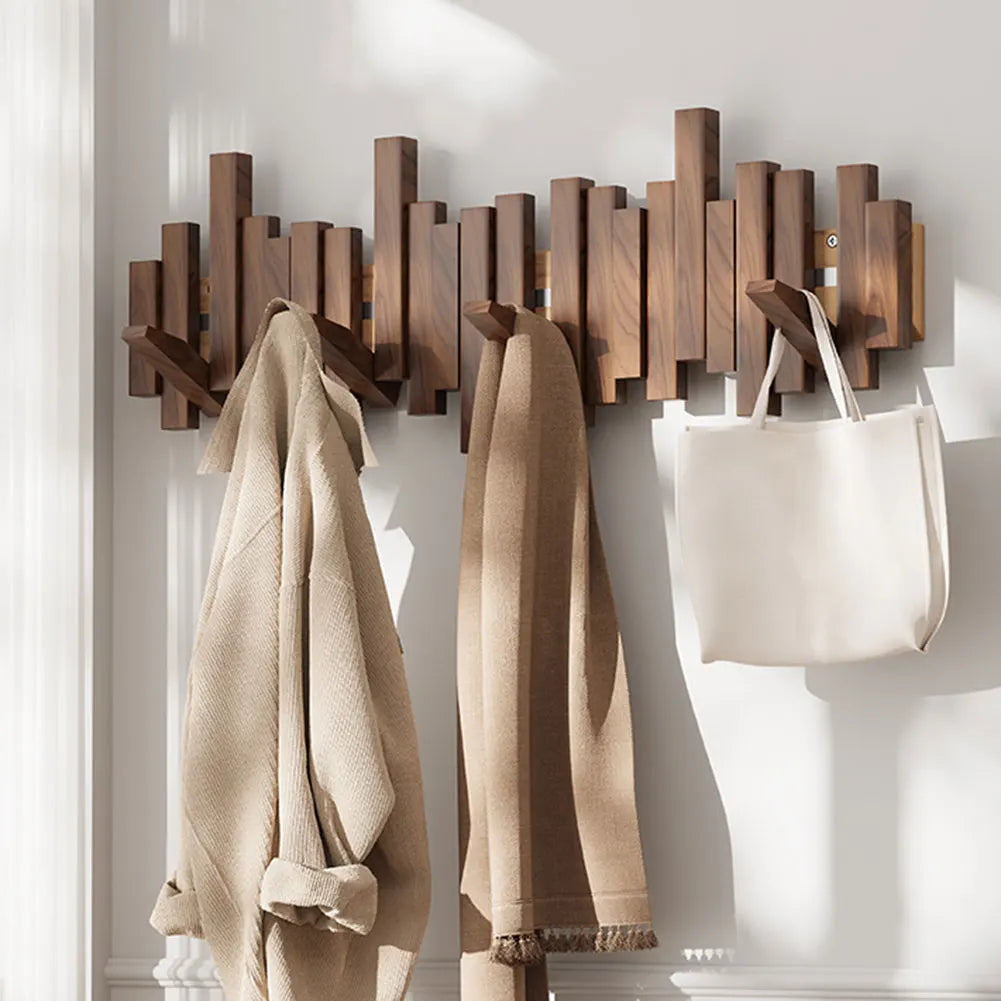 WOODSYNC – Modern Folding Wall Hook Rack
