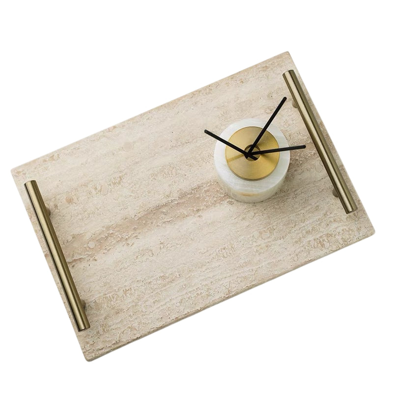 Yellow Travertine Storage Tray