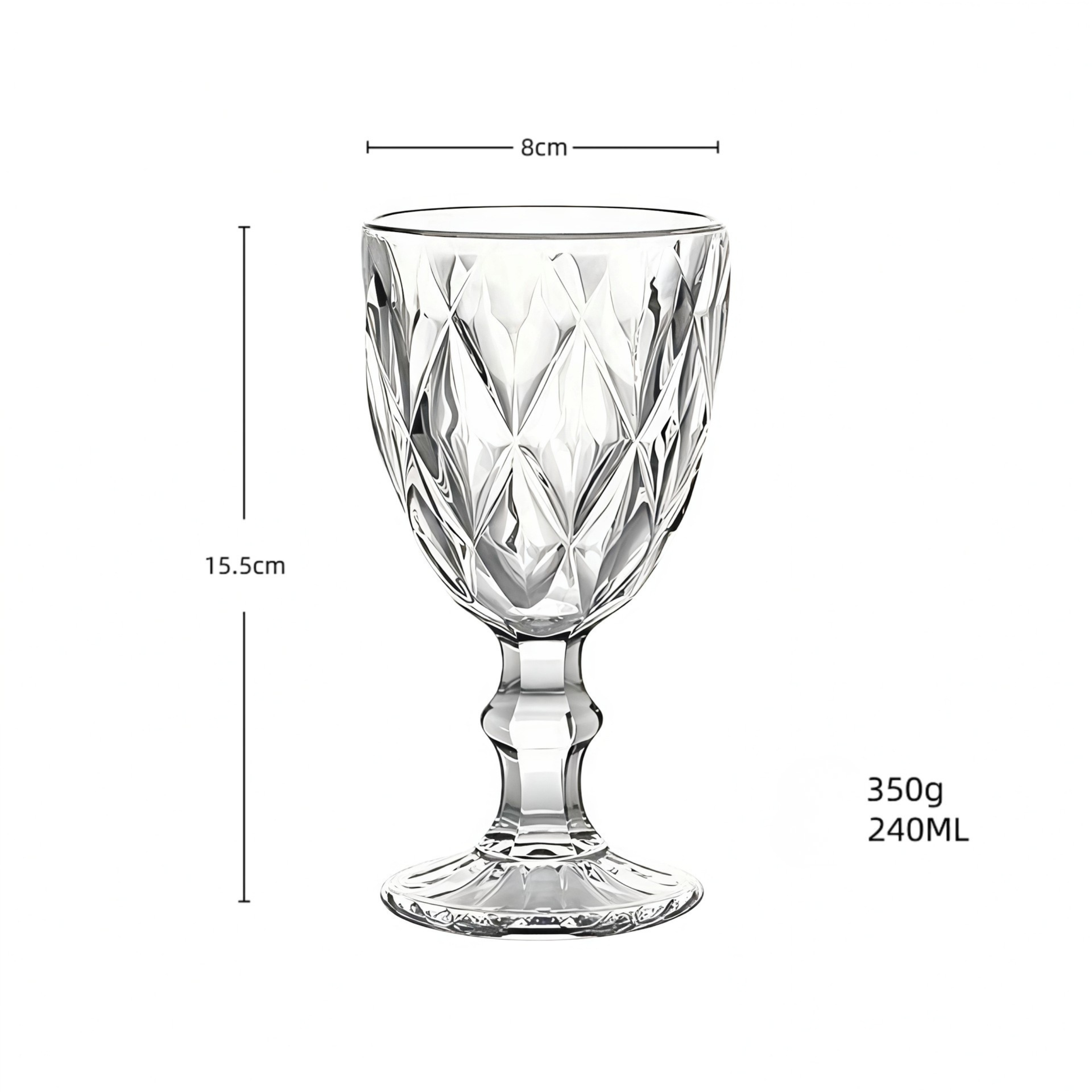 Vintage European Style Goblet Glass