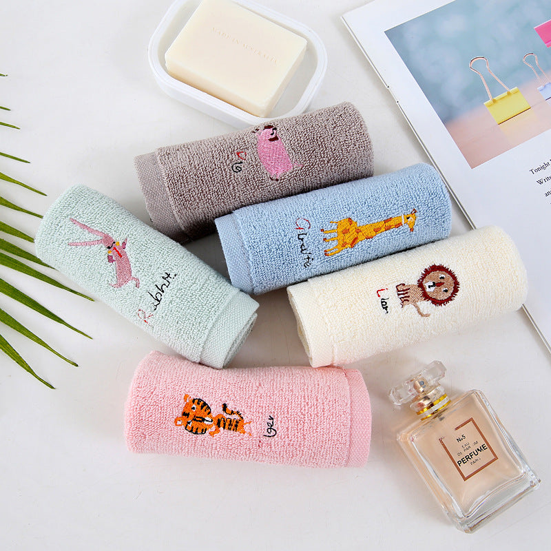 Children’s Cotton Hand Towel Set 3-Pack 25x25 cm with Hanging Loop