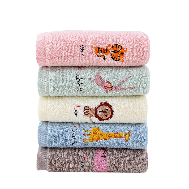 Children’s Cotton Hand Towel Set 3-Pack 25x25 cm with Hanging Loop