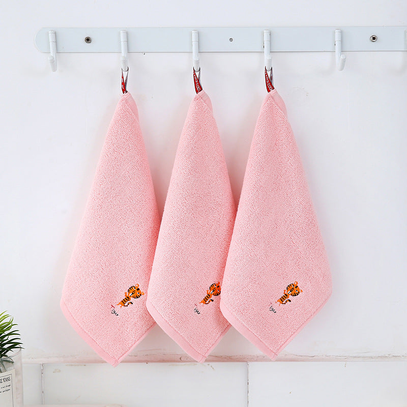 Children’s Cotton Hand Towel Set 3-Pack 25x25 cm with Hanging Loop