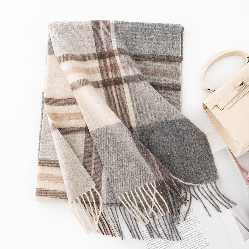 Wool Plaid Scarf