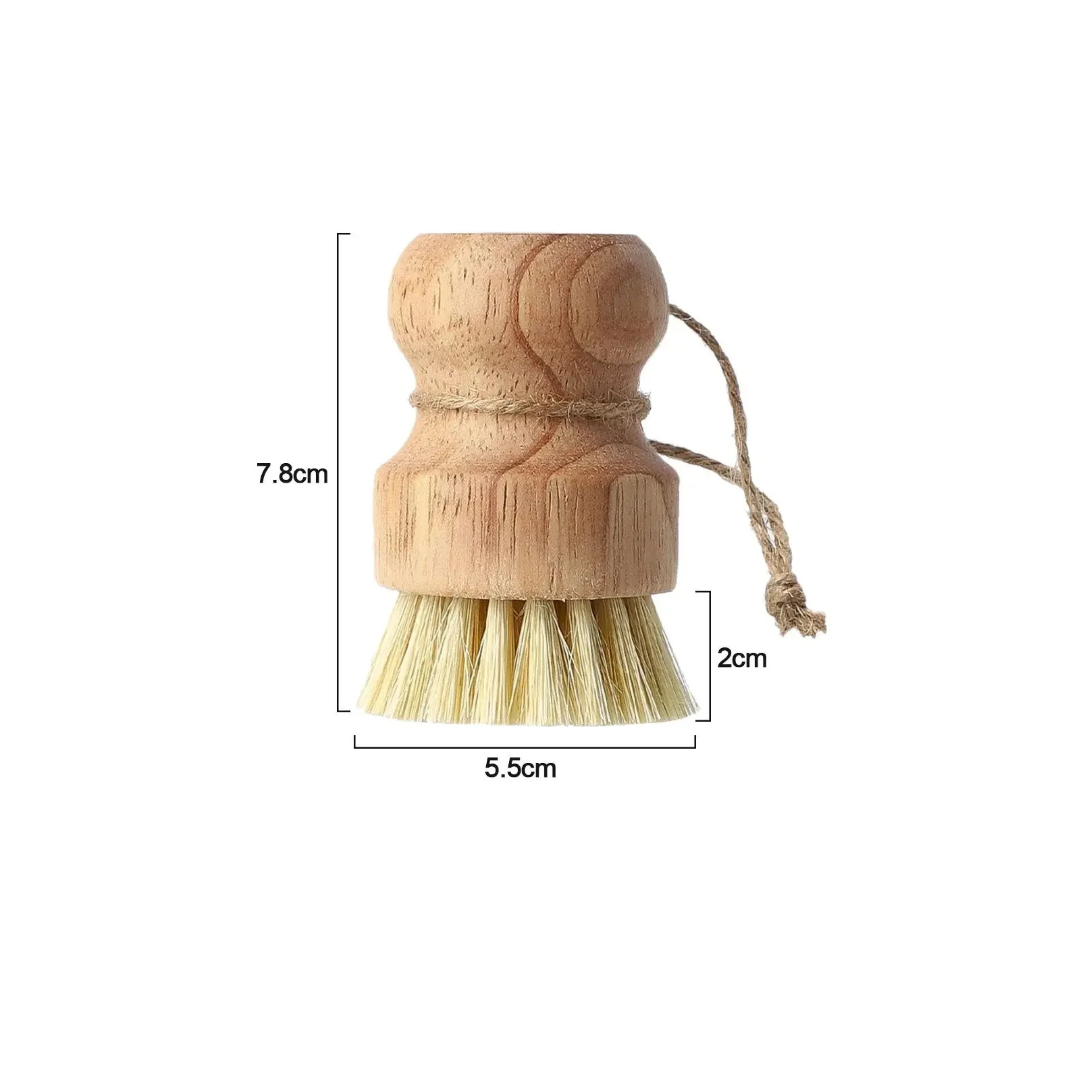 Kitchen Cleaning Brush Set of 2 Wooden Dish Brushes