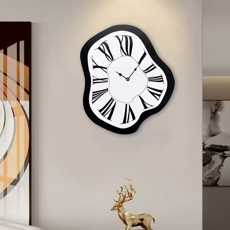 Artistic Melting Wall Clock | Silent Movement | Acrylic Minimalist Decor