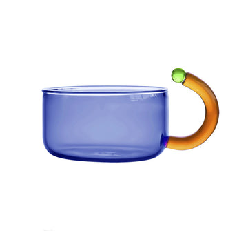 Colorful Glass Mug - Borosilicate Tea & Coffee Cup