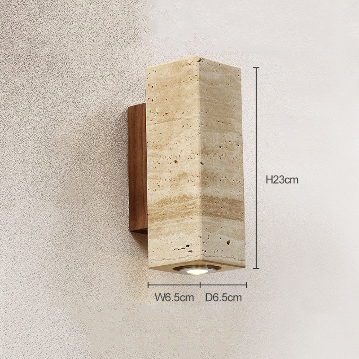 Travertine Wall Sconce