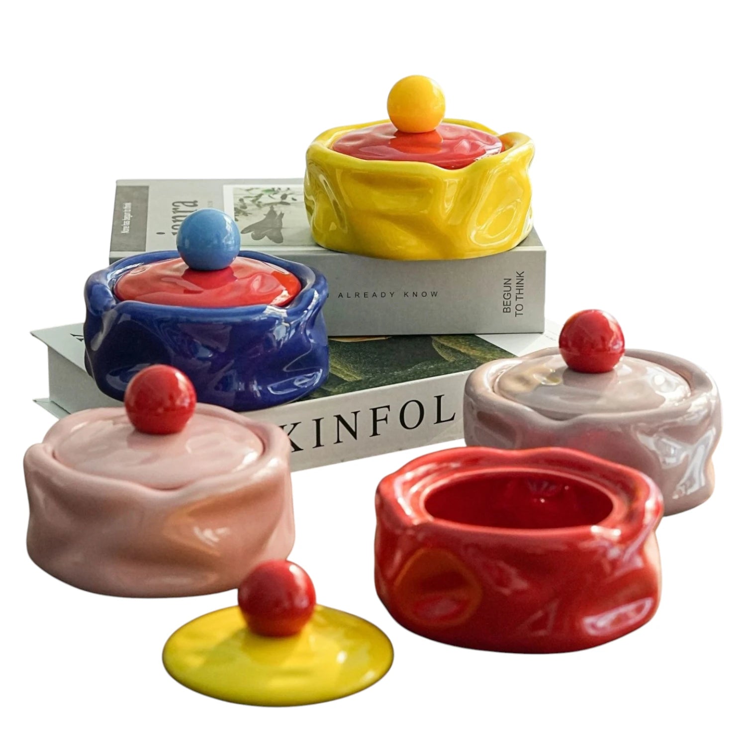 Ceramic Ashtray with Lid