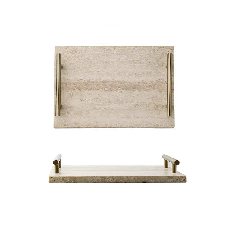 Yellow Travertine Storage Tray