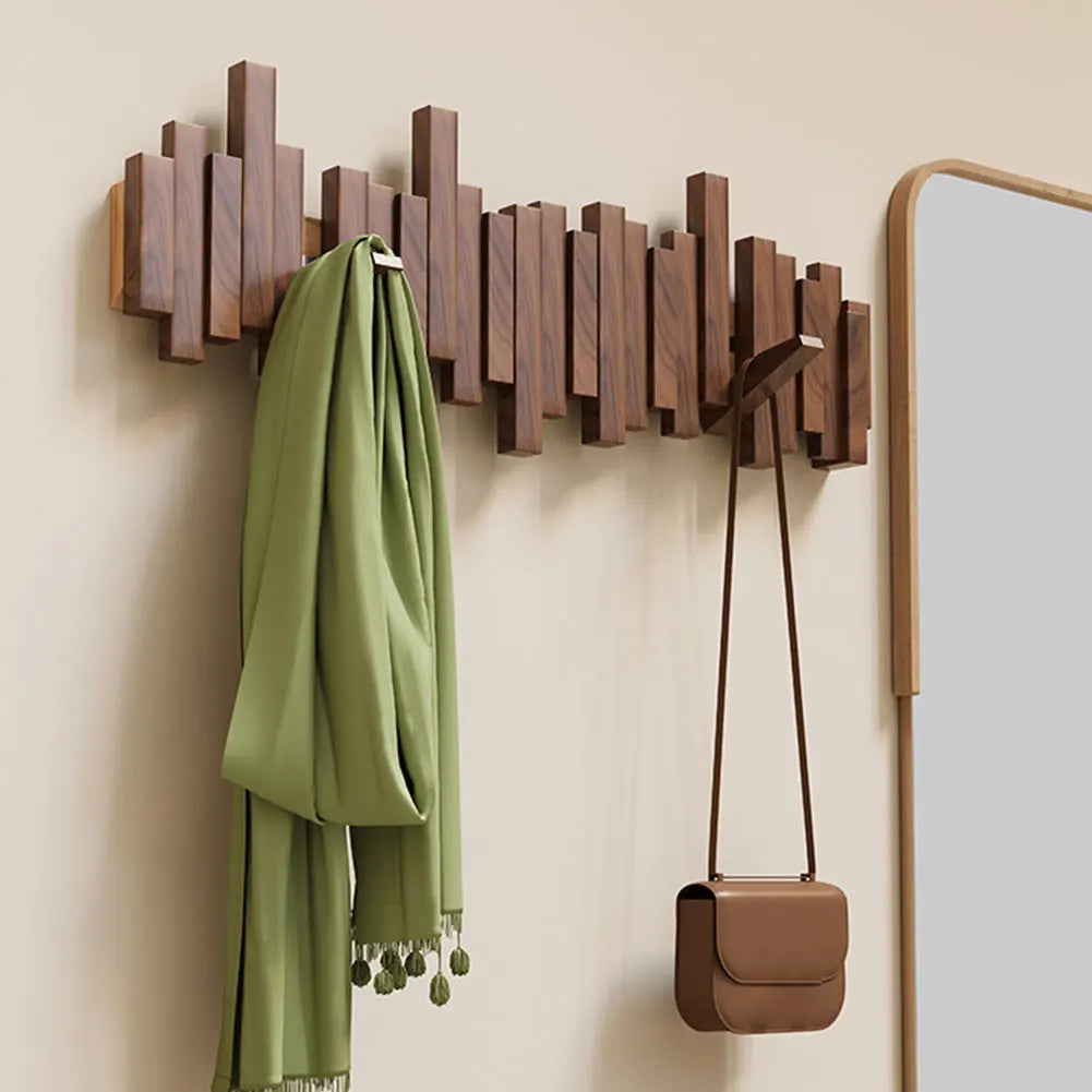 WOODSYNC – Modern Folding Wall Hook Rack