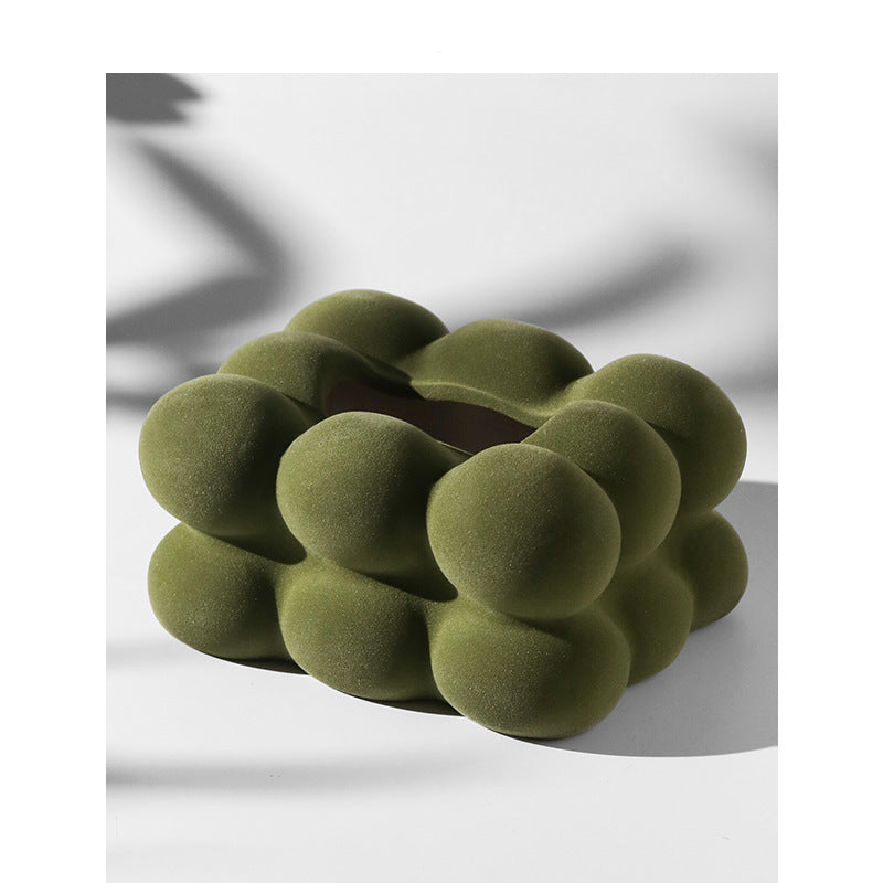 Marshmallow Flocking Tissue Box