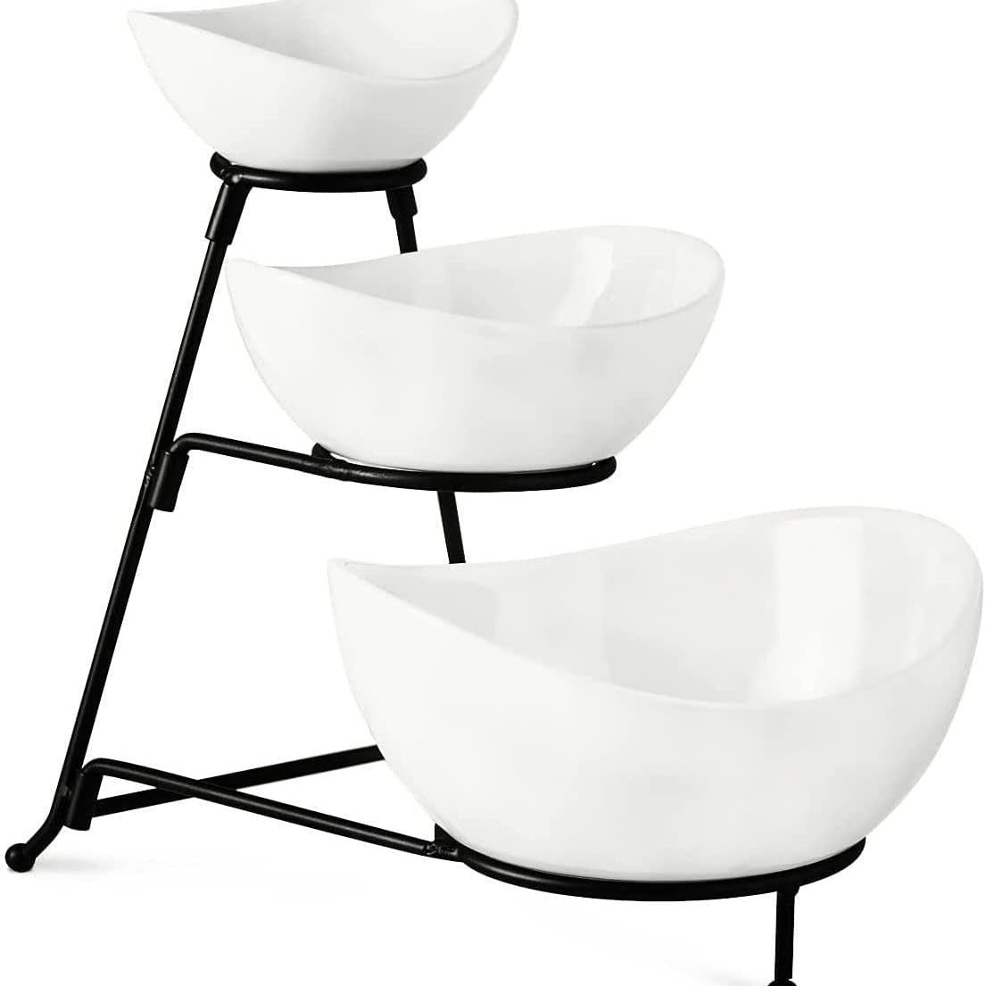 3-Tier Serving Bowl Set – Collapsible Stand