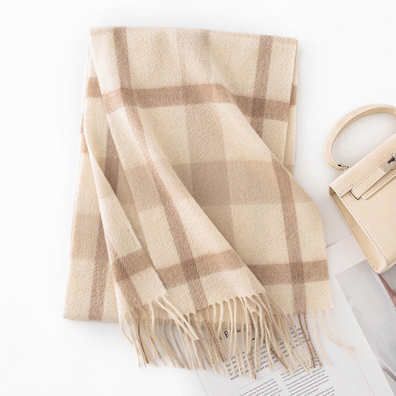 Wool Plaid Scarf