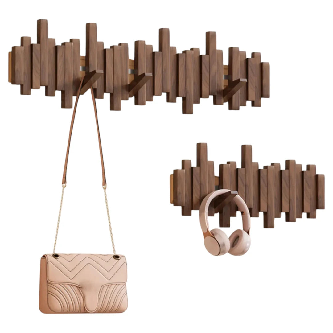 WOODSYNC – Modern Folding Wall Hook Rack