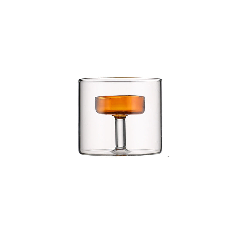 Modern Double Glass Candle Holder