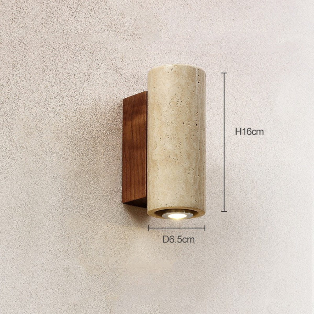Travertine Wall Sconce
