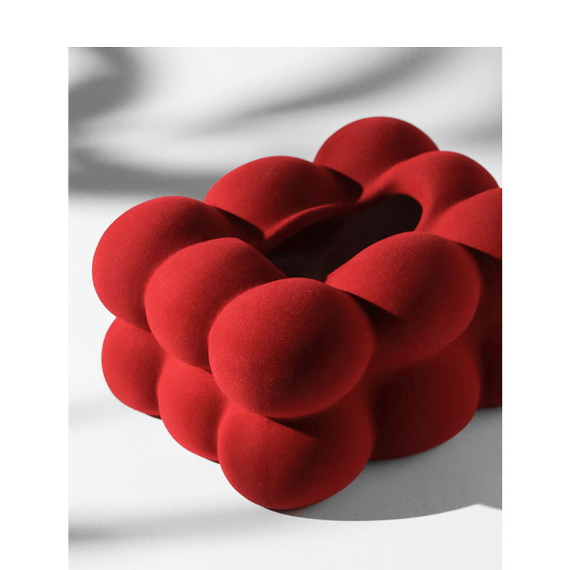 Marshmallow Flocking Tissue Box