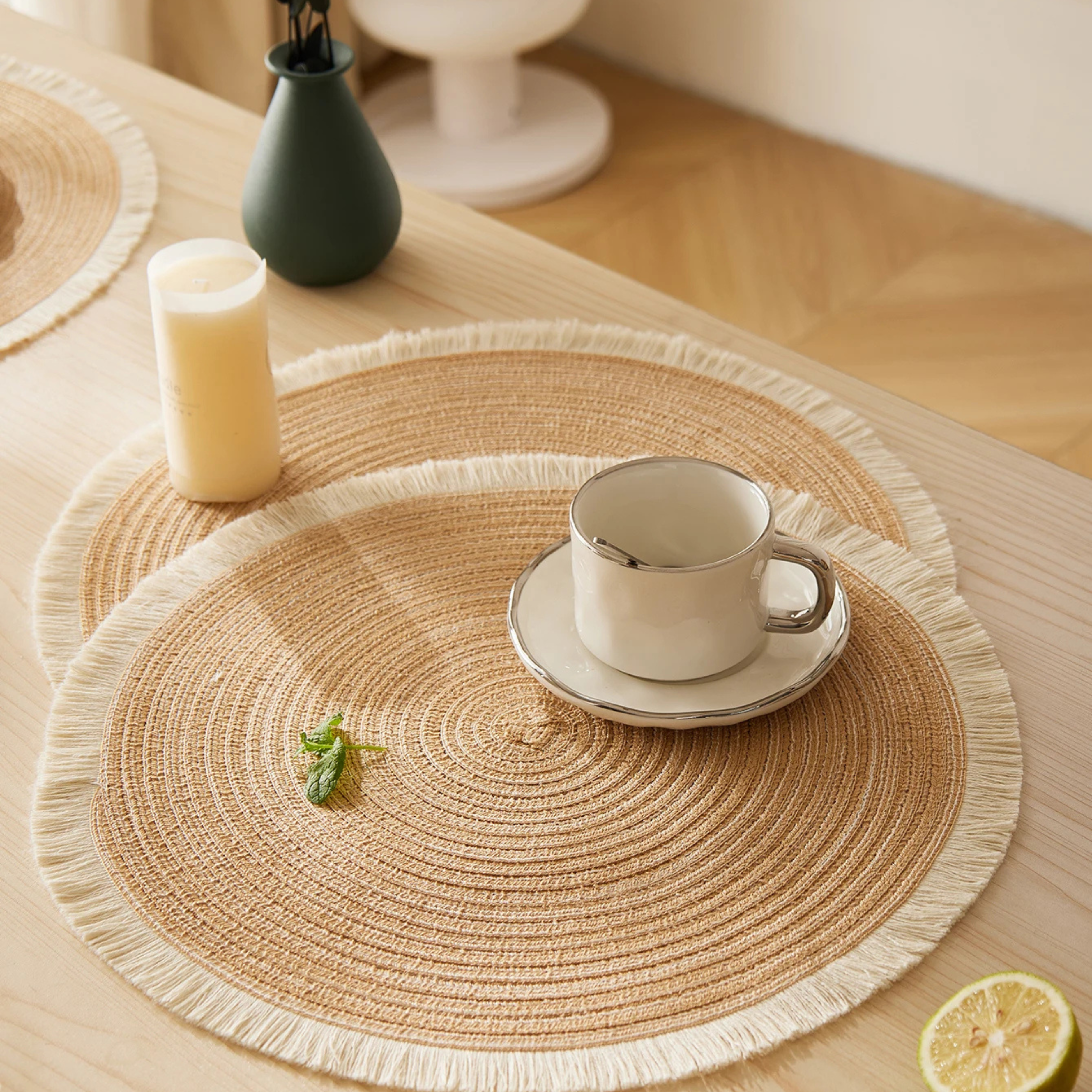 Round Placemats Set of 4 Table Mats