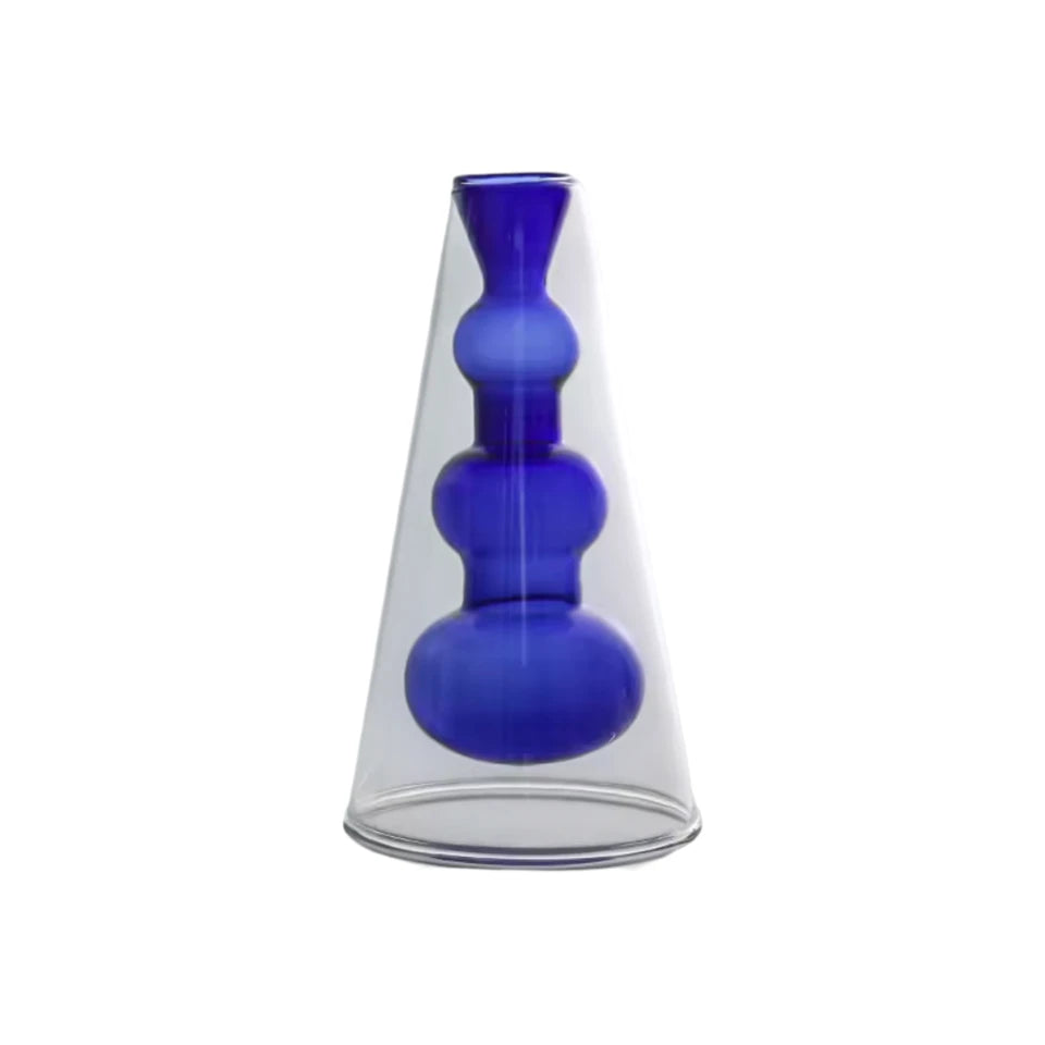 Celeste Dual-Layer Glass Vase