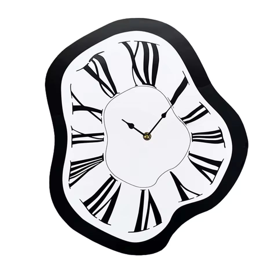 Artistic Melting Wall Clock | Silent Movement | Acrylic Minimalist Decor