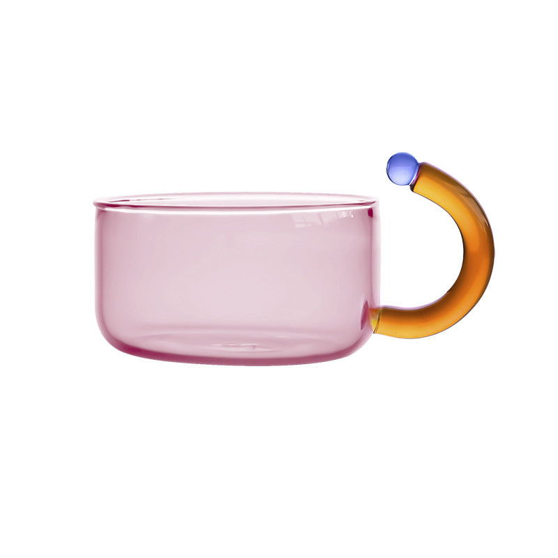 Colorful Glass Mug - Borosilicate Tea & Coffee Cup