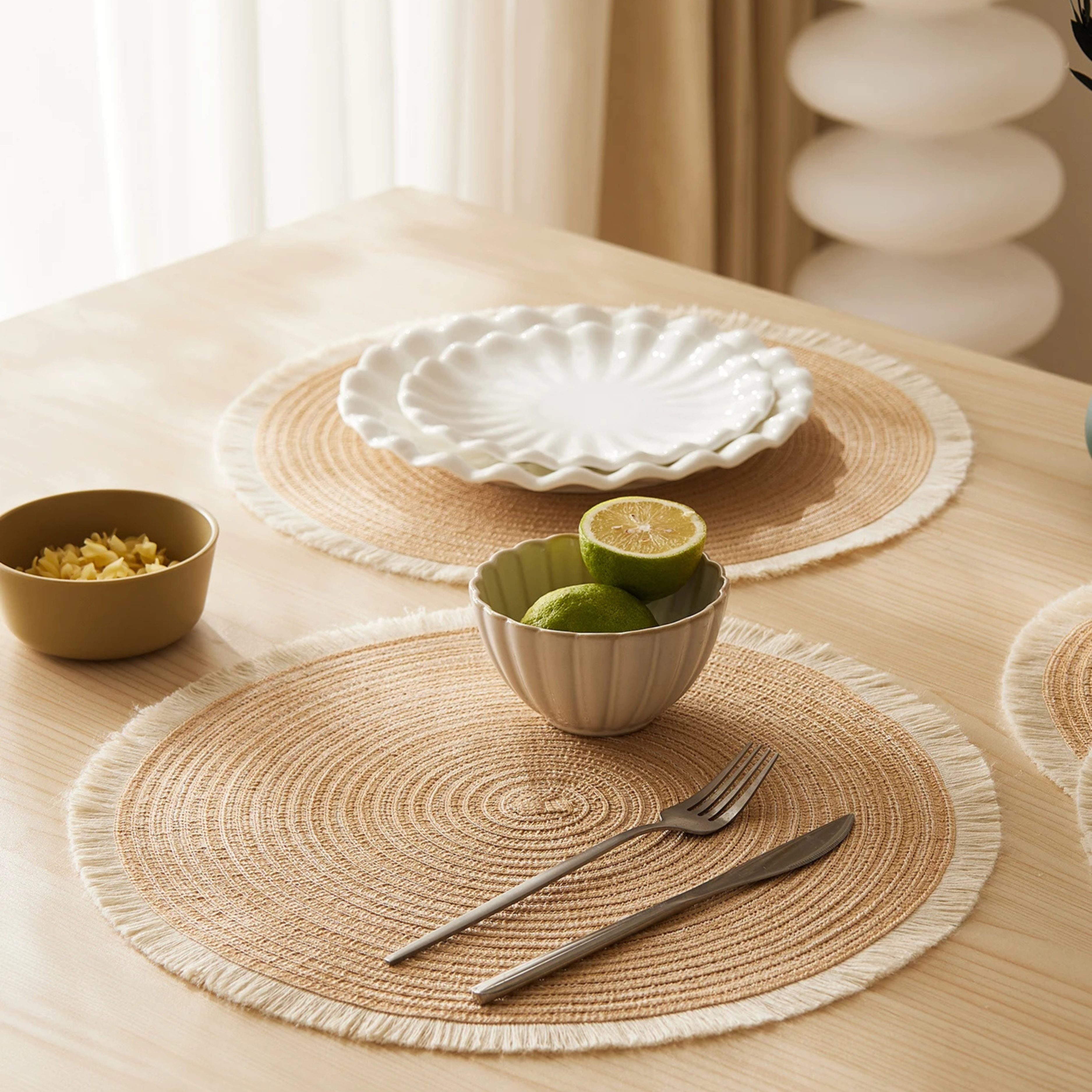Round Placemats Set of 4 Table Mats