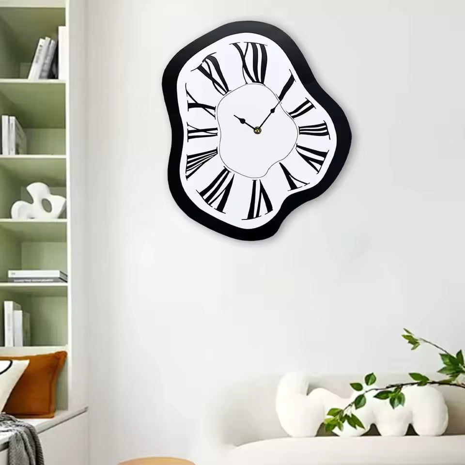 Artistic Melting Wall Clock | Silent Movement | Acrylic Minimalist Decor