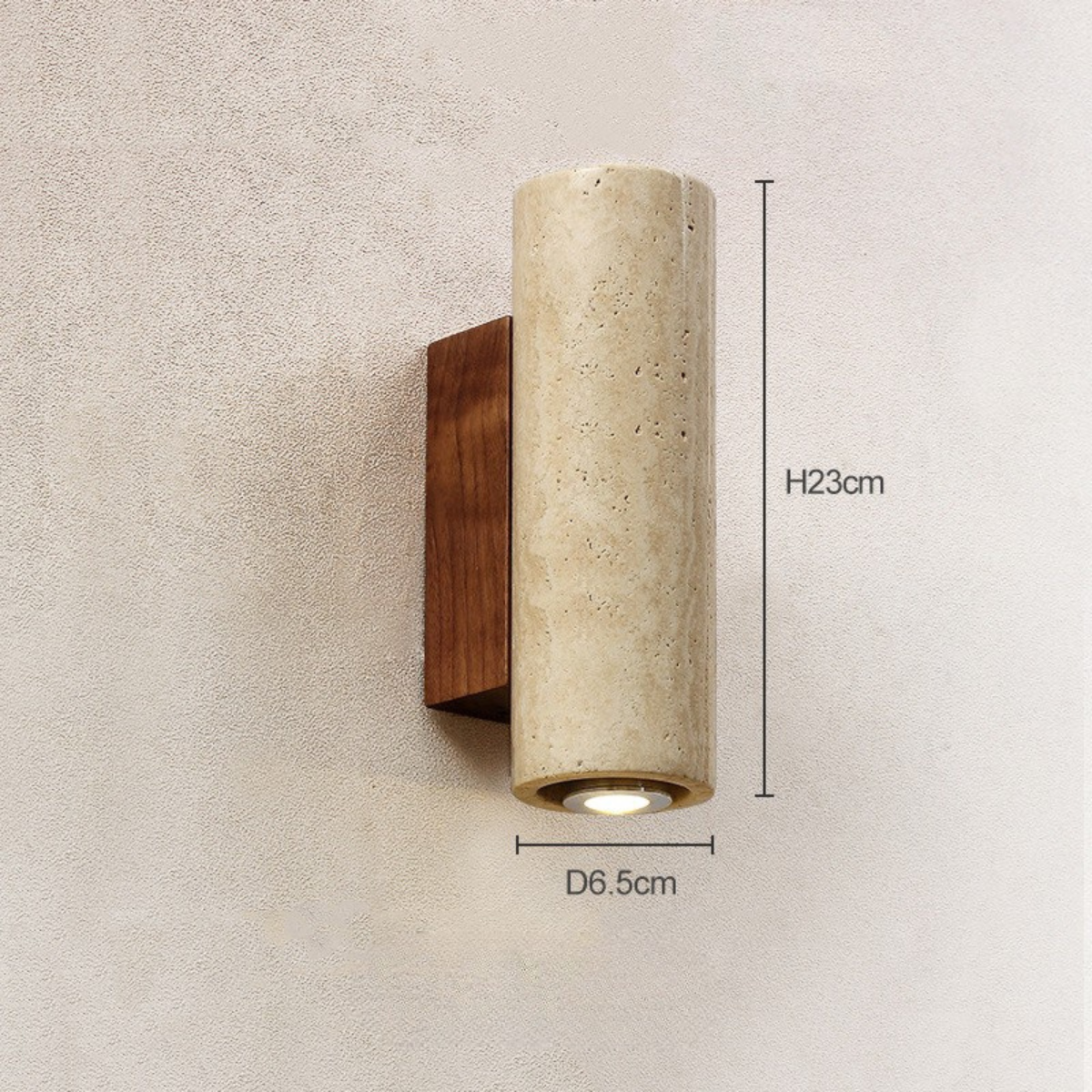 Travertine Wall Sconce
