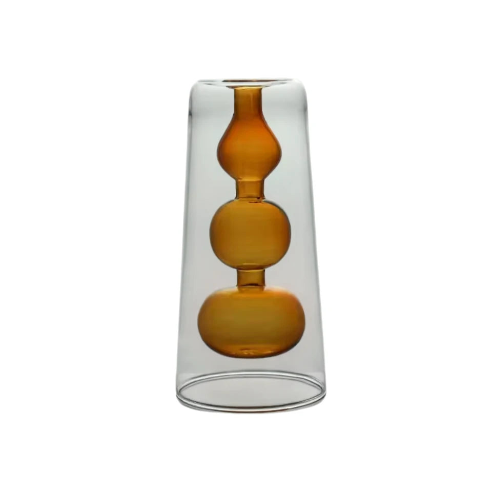 Celeste Dual-Layer Glass Vase