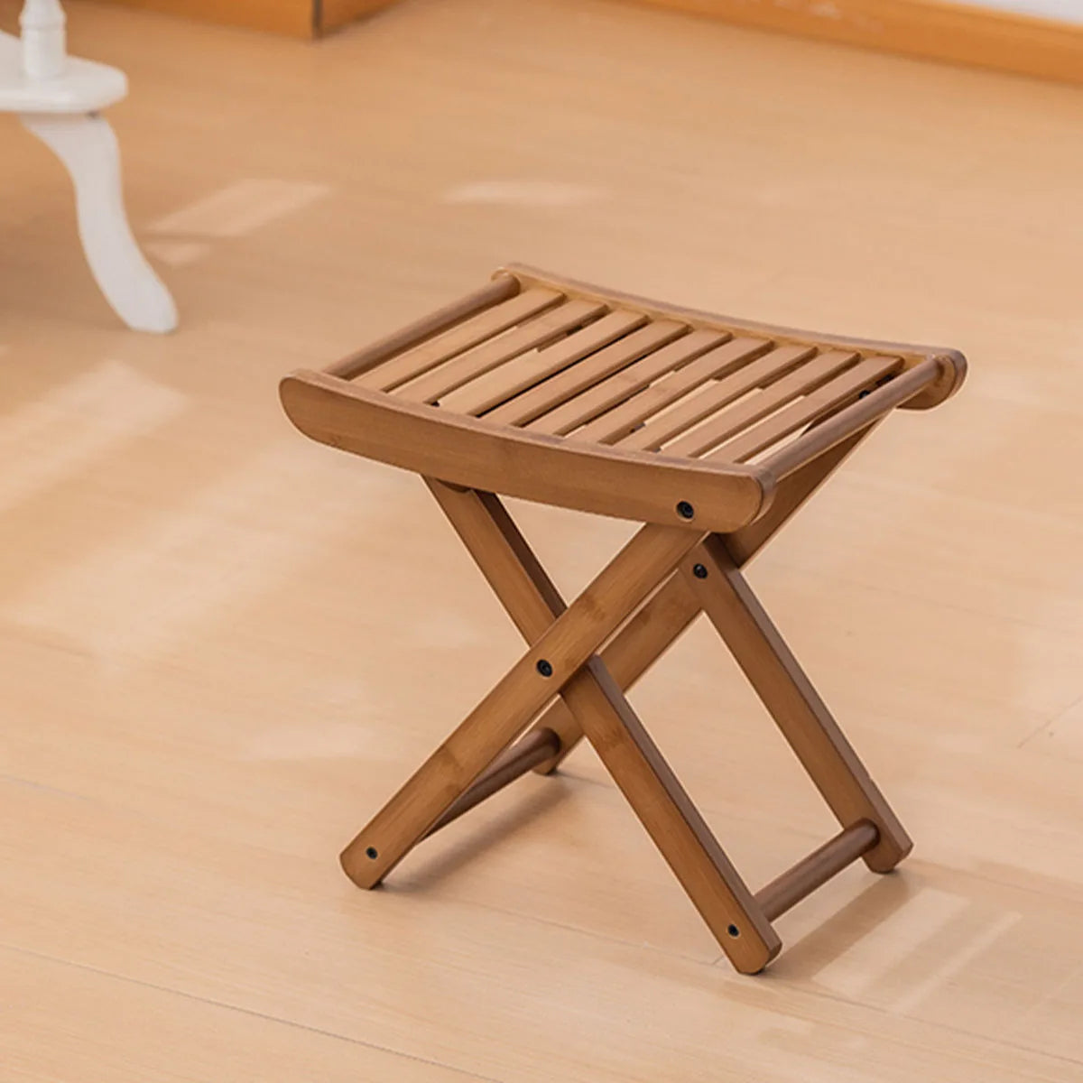 Folding Bamboo Shower Stool