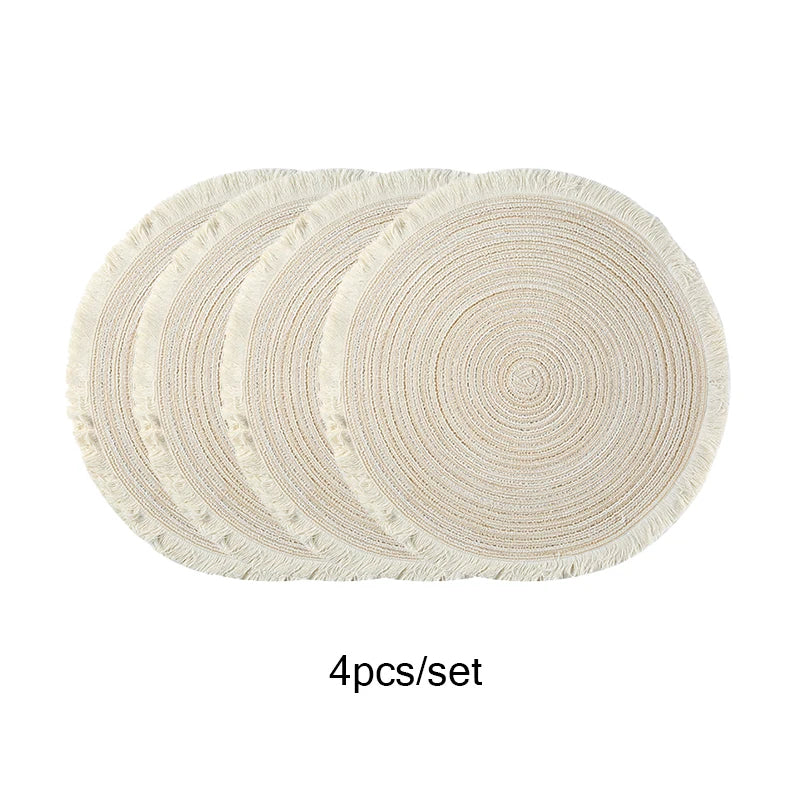 Round Placemats Set of 4 Table Mats