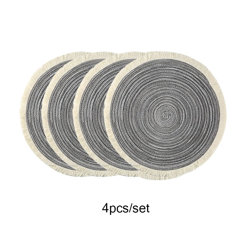 Round Placemats Set of 4 Table Mats