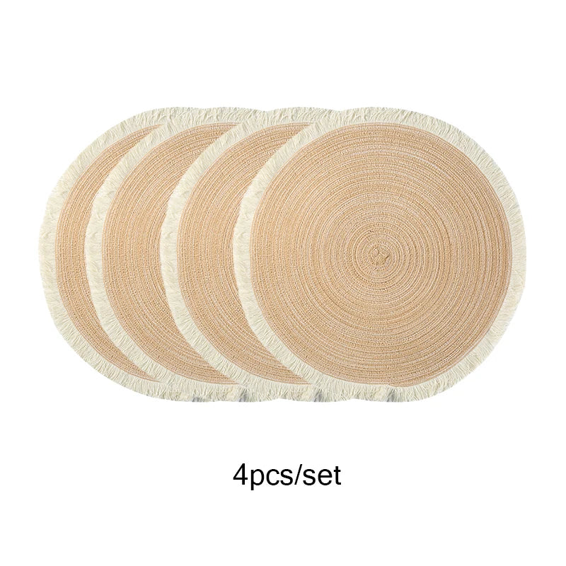 Round Placemats Set of 4 Table Mats