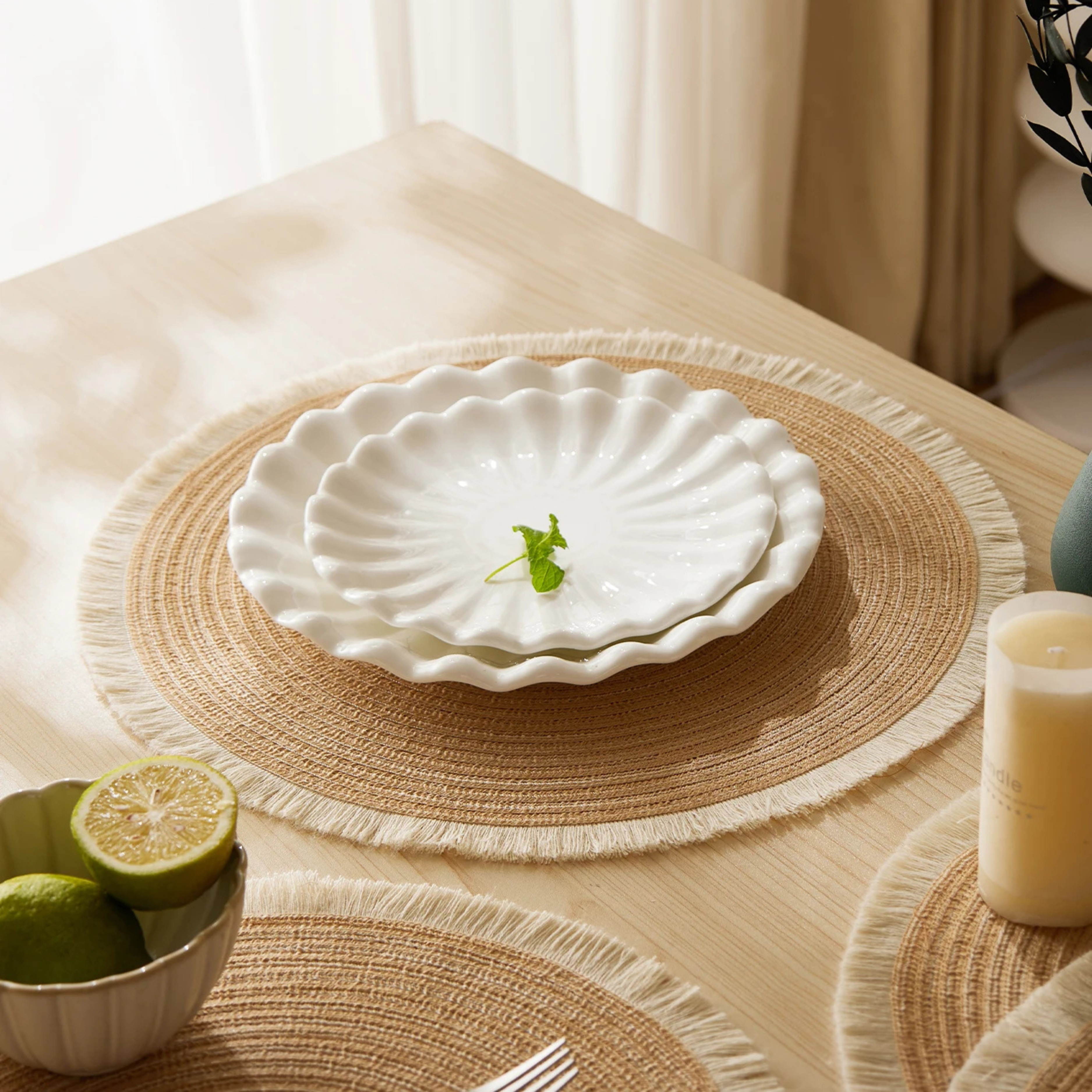 Round Placemats Set of 4 Table Mats