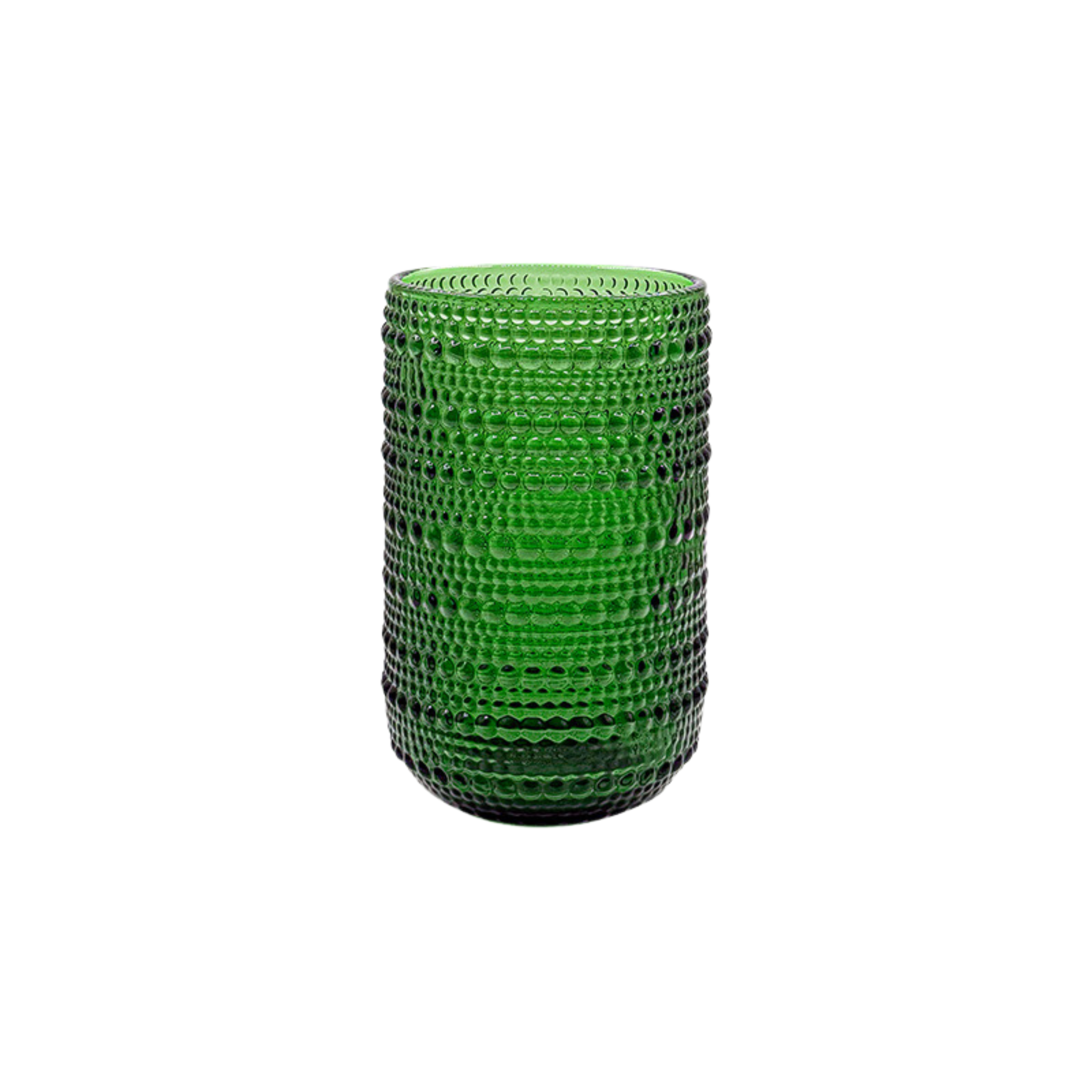 Colored Hobnail Drinking Glasses