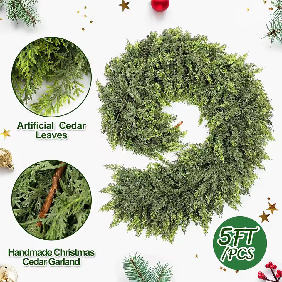 Christmas Greenery for Home & Fireplace Decor