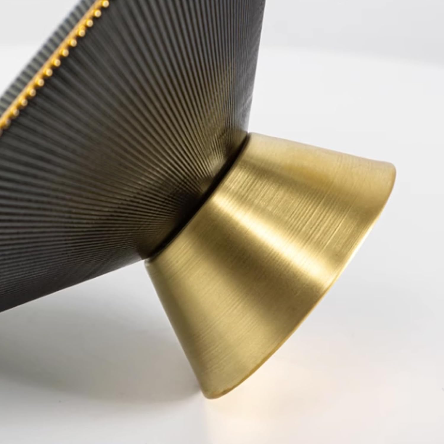 Light Luxury Gold-Edge Glass Fruit Plate