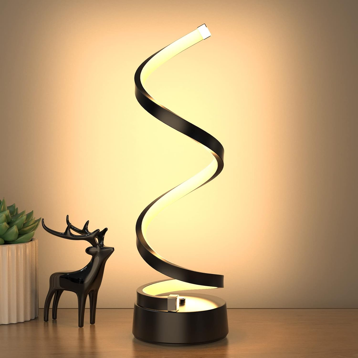 Spiral Bedside Lamp - Touch Control