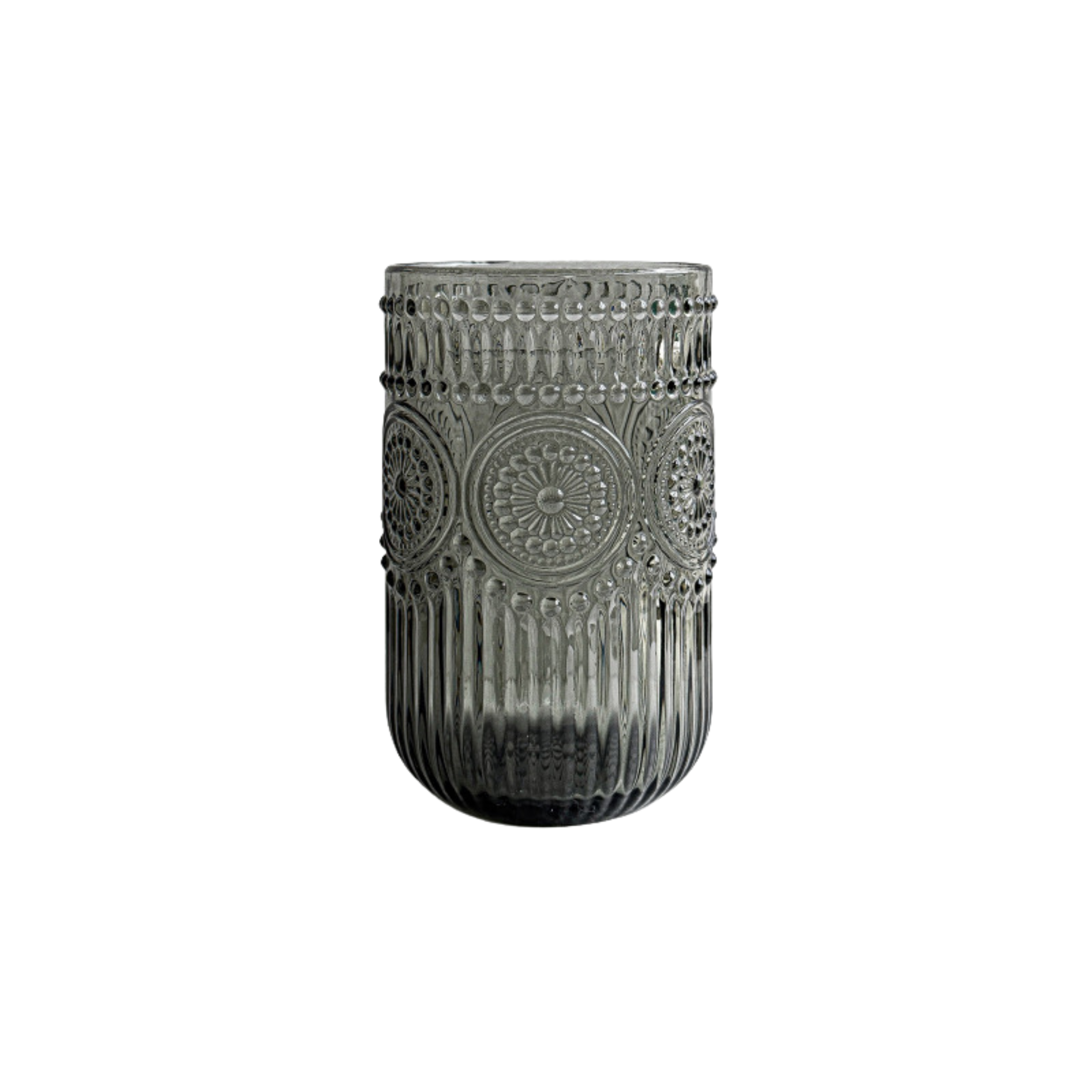 Colored Beaded Drinking Glass