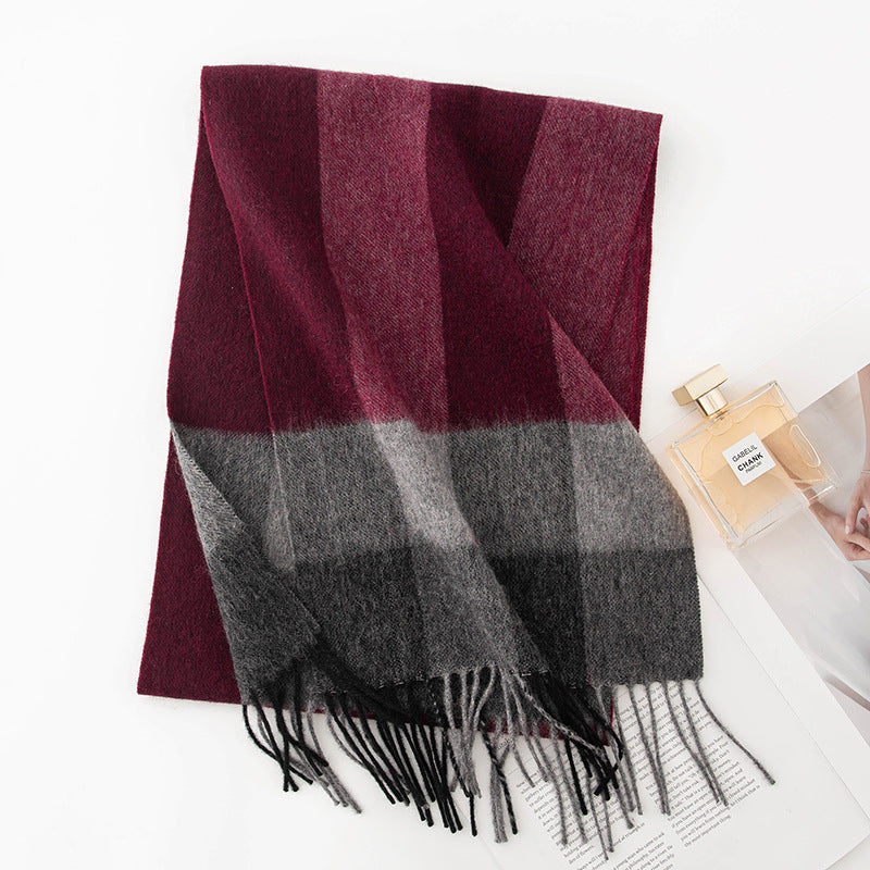 Wool Plaid Scarf