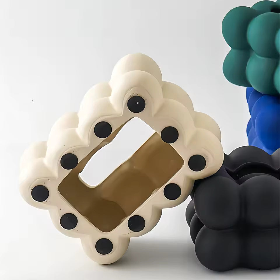 Marshmallow Flocking Tissue Box