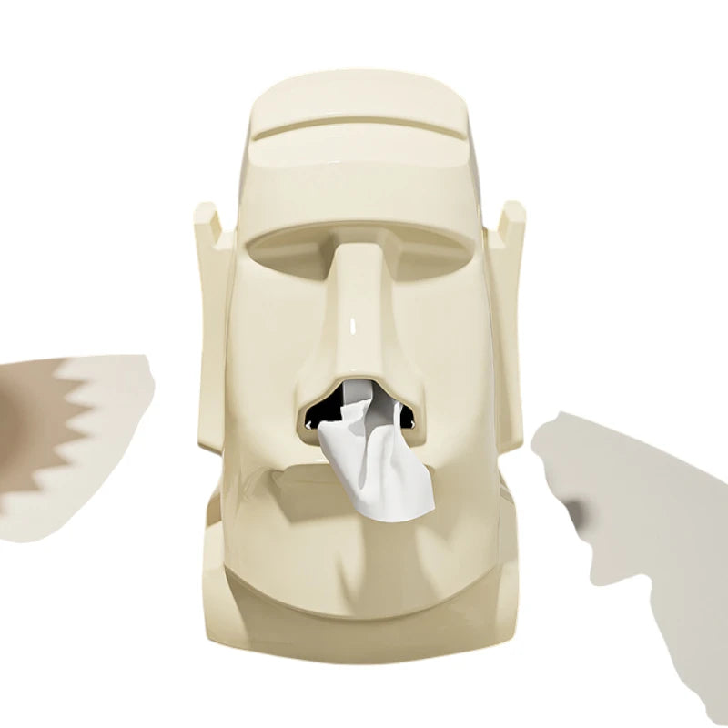 Creative Moai | Gypsum Tissue Box & Headphone Stand
