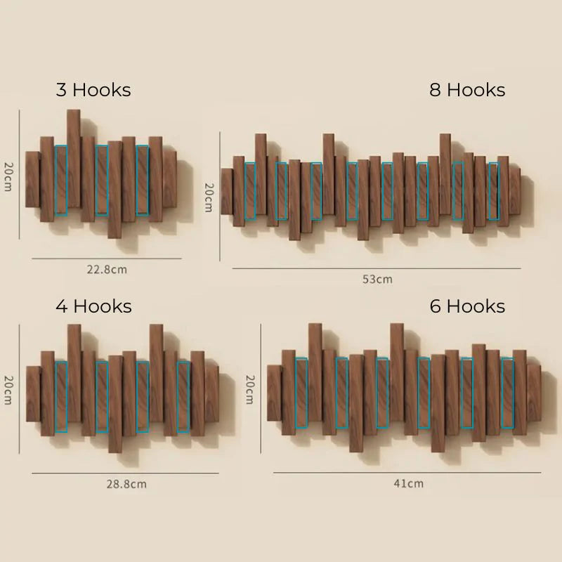 WOODSYNC – Modern Folding Wall Hook Rack