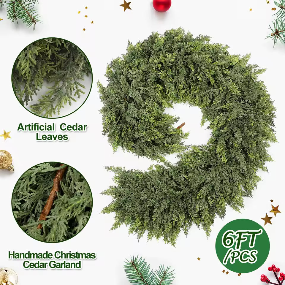 Christmas Greenery for Home & Fireplace Decor